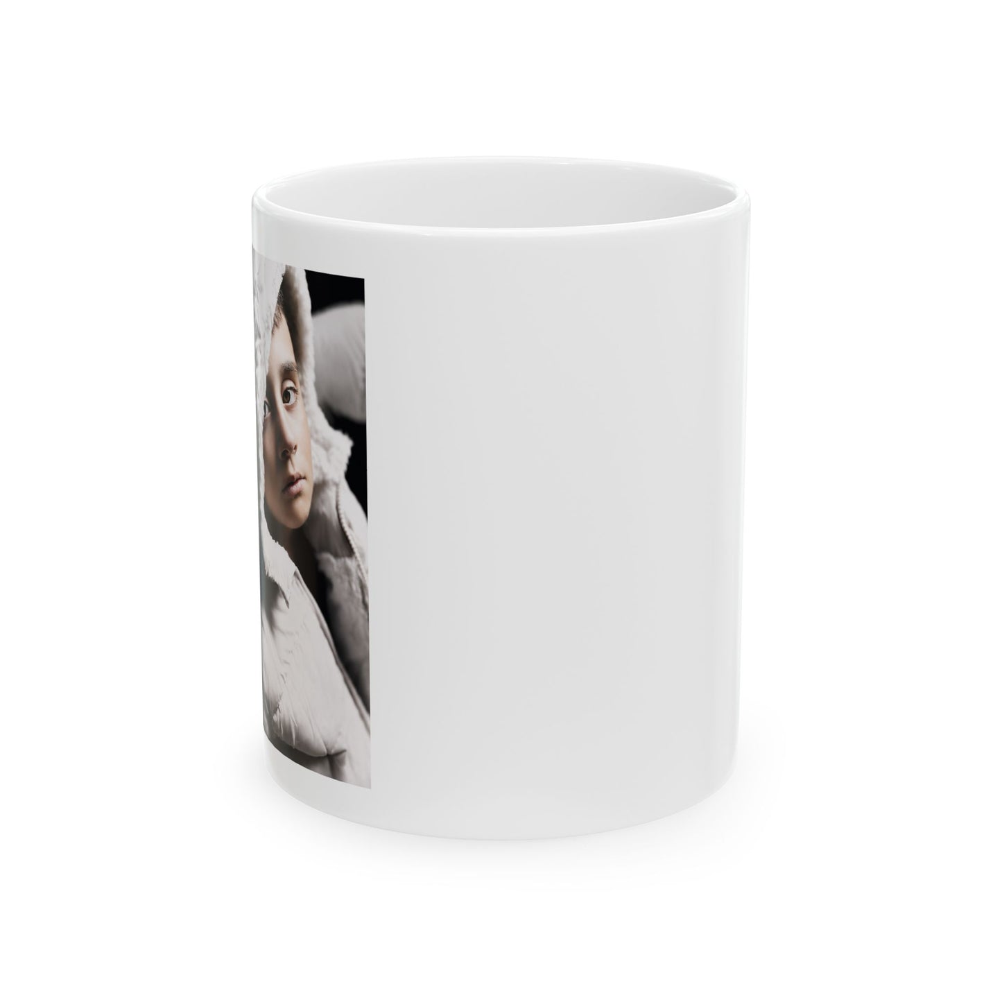 Ceramic Mug — Moody Portrait Coffee Cup with 'HENRY' Title (11oz/15oz)
