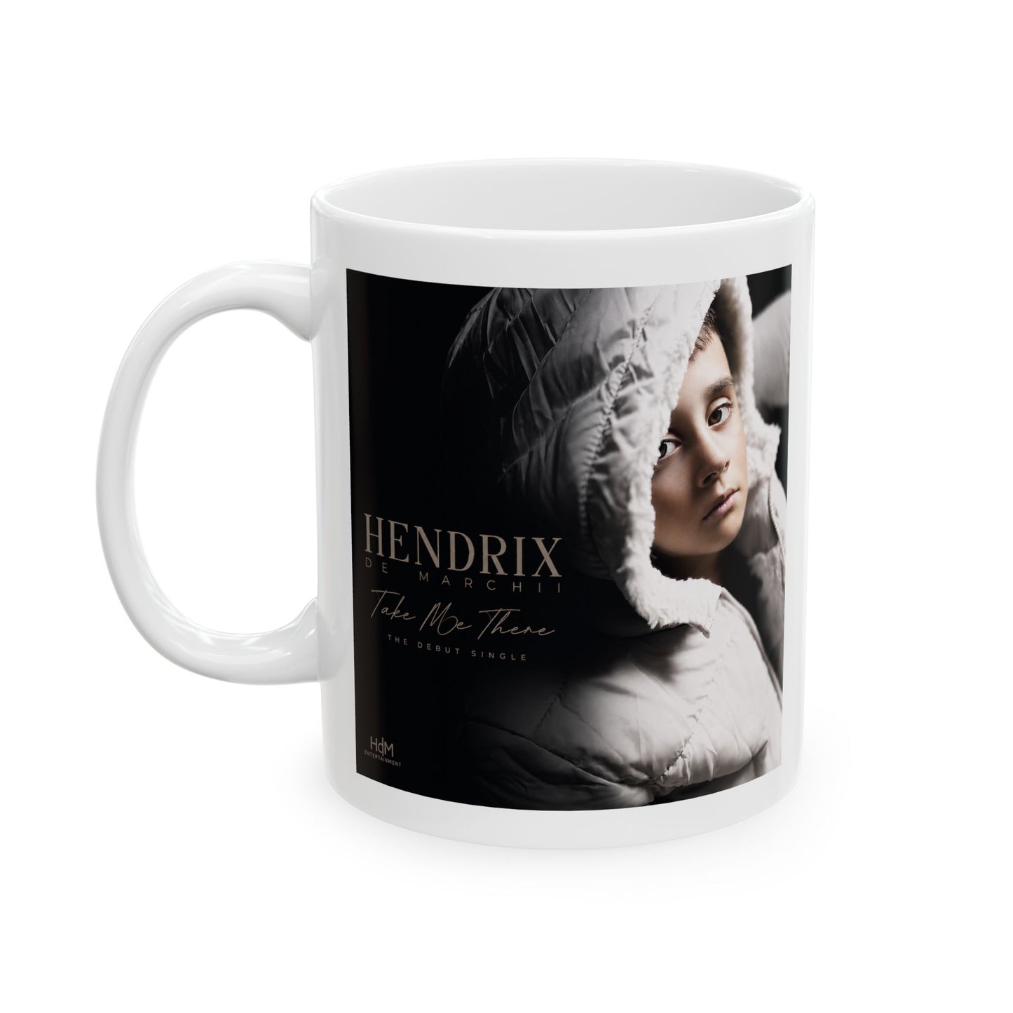 Ceramic Mug — Moody Portrait Coffee Cup with 'HENRY' Title (11oz/15oz)