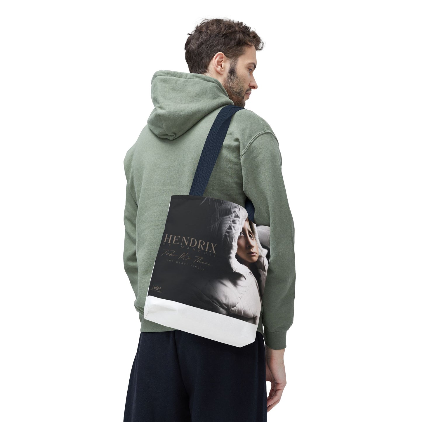 Photo Portrait Tote Bag — Vintage Winter Portrait "Hendrix"