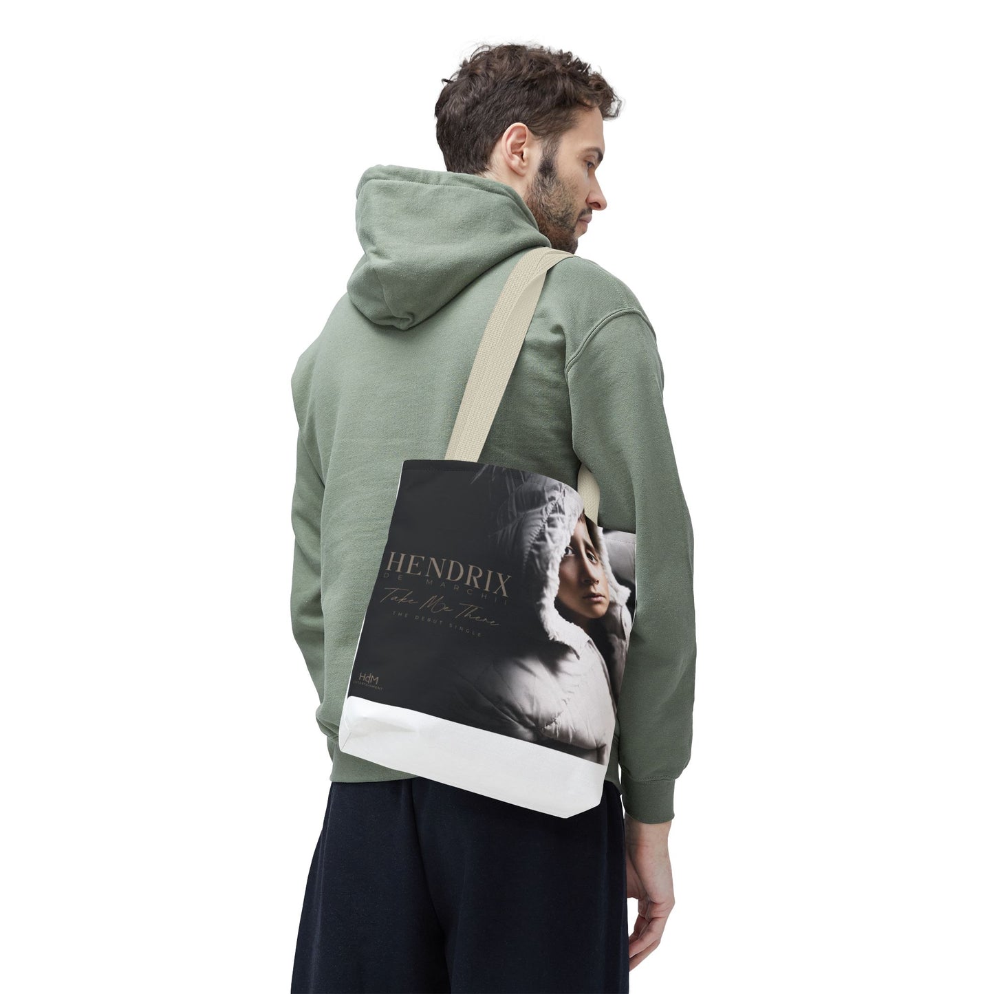 Photo Portrait Tote Bag — Vintage Winter Portrait "Hendrix"