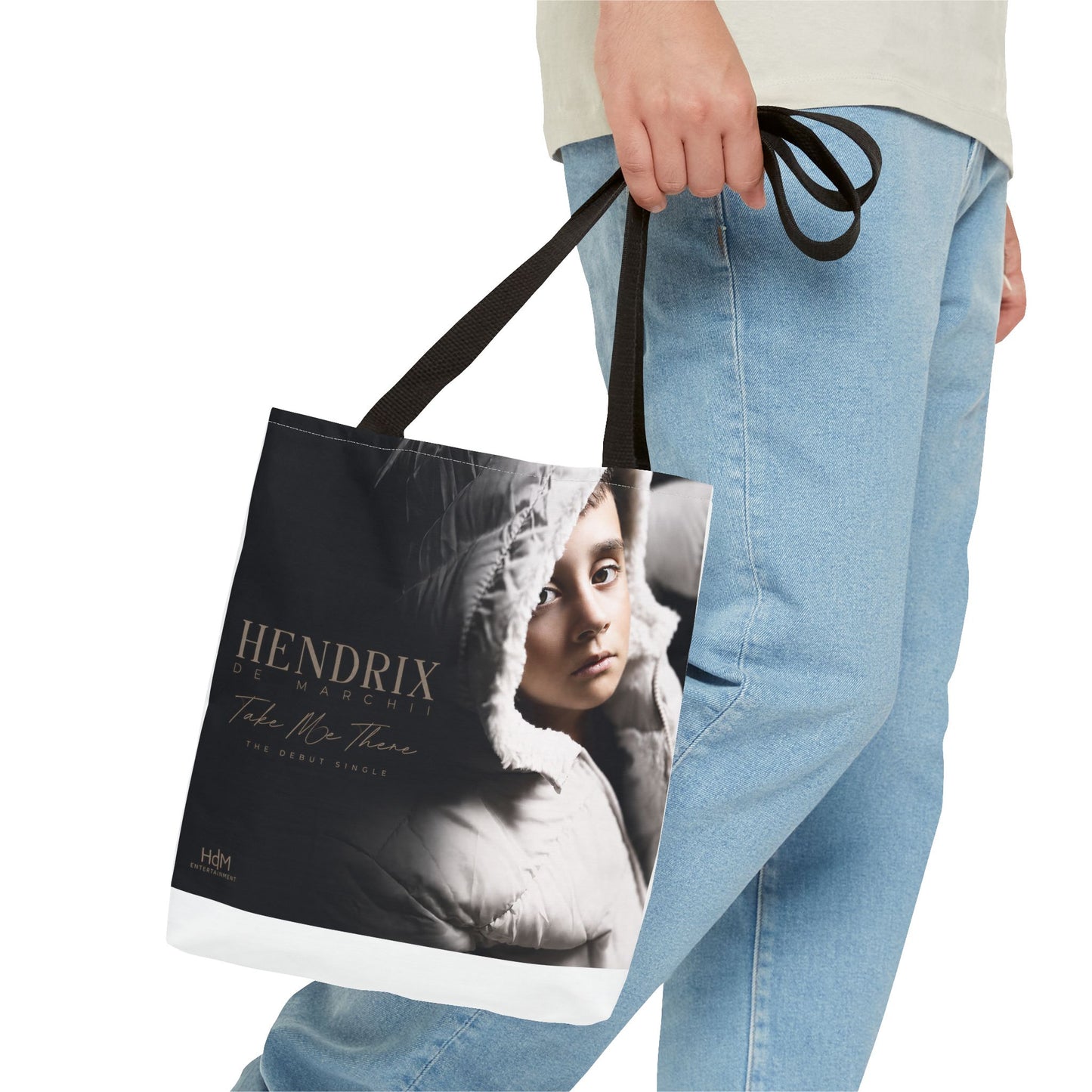 Photo Portrait Tote Bag — Vintage Winter Portrait "Hendrix"